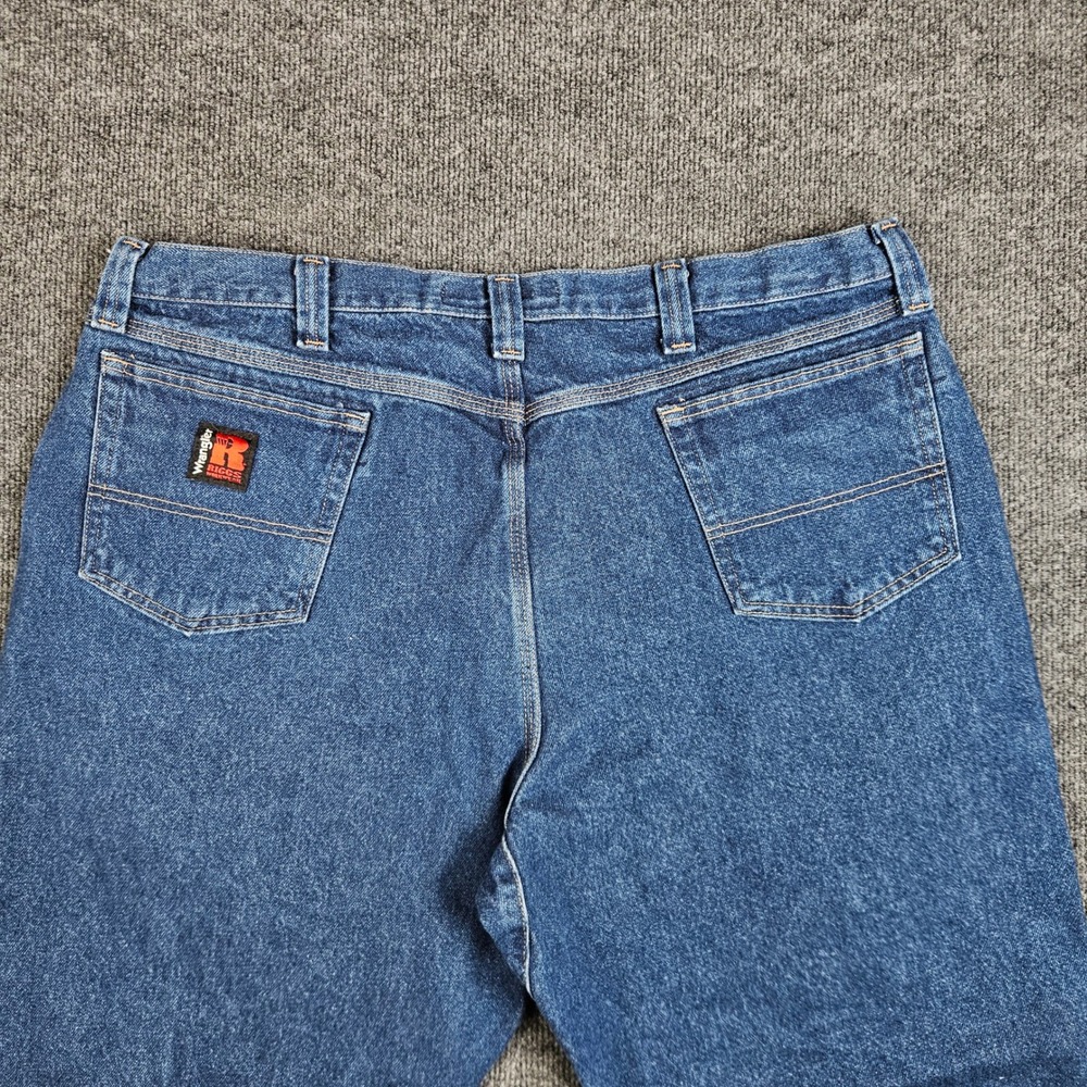 Wrangler Riggs Workwear Relaxed Fit Jean Men 42x30(40x29) Straight Leg Dark Wash - Picture 11 of 11